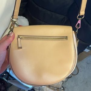Rebecca Minkoff Beige Leather Saddle Crossbody